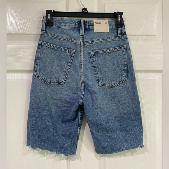 Agolde 90's Pinch Waist Short High Rise Straight Leg in Marquee Size 23 - Picture 6 of 12
